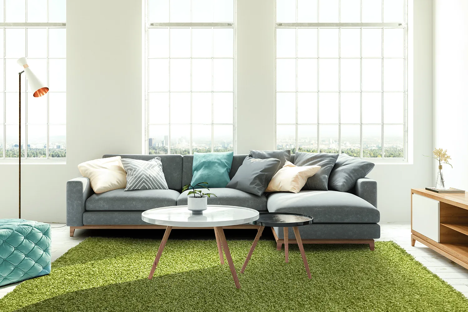 Hochflorteppiche - Zoe (grün)