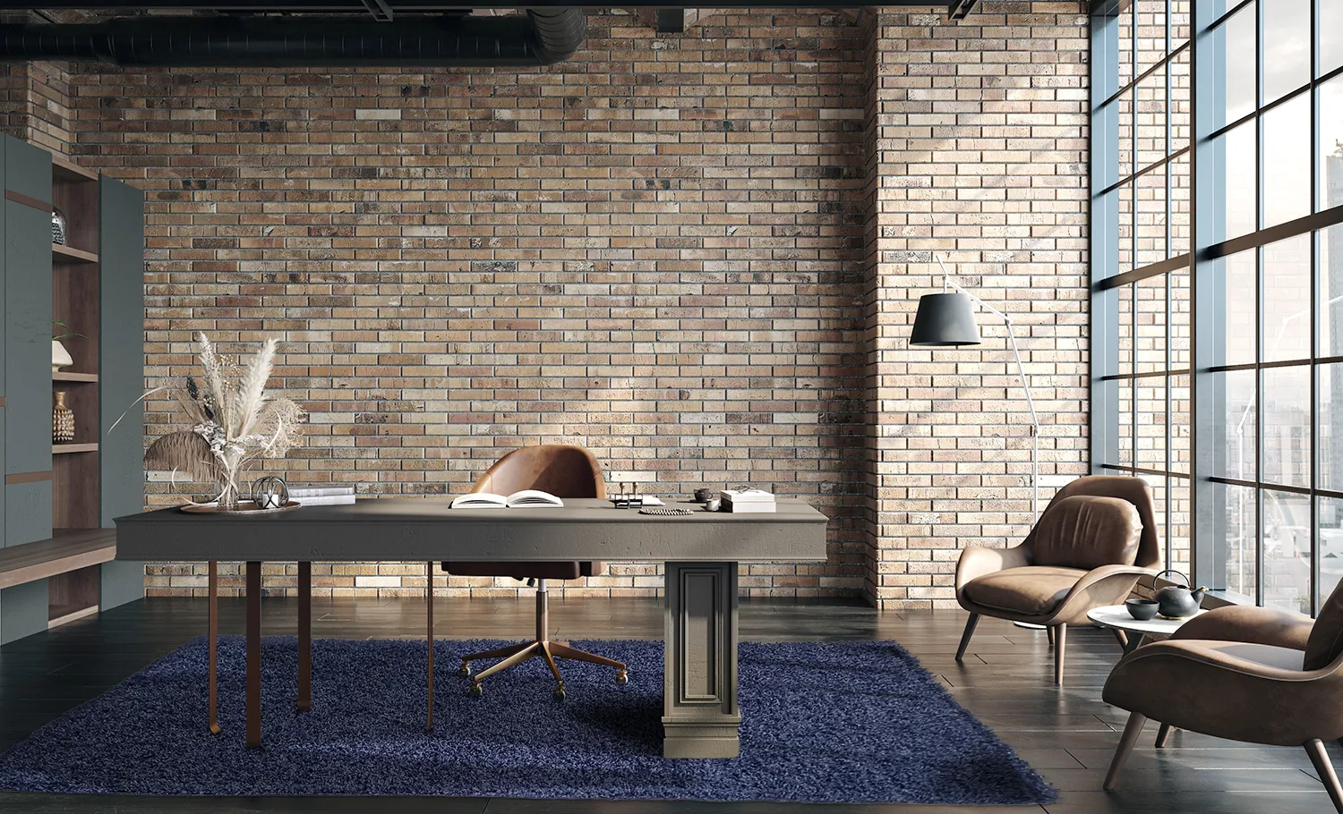 Hochflorteppiche - Zoe (dunkelblau)