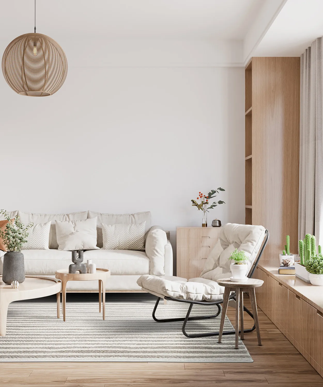 Shaggy Indoor-Outdoor - Baldwin (cream/beige)