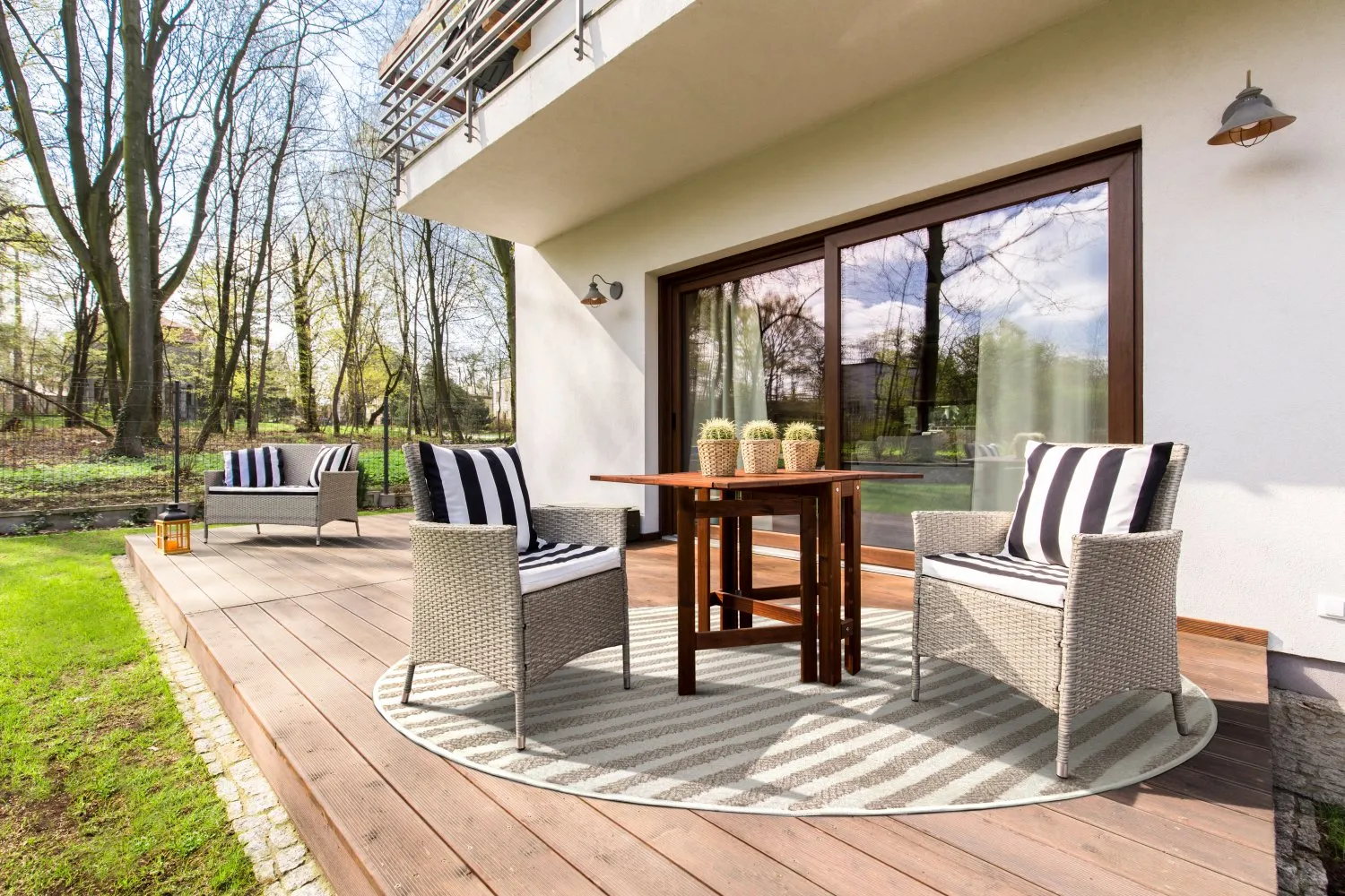 Runde Teppiche - Indoor/Outdoor Baldwin (cream/beige)