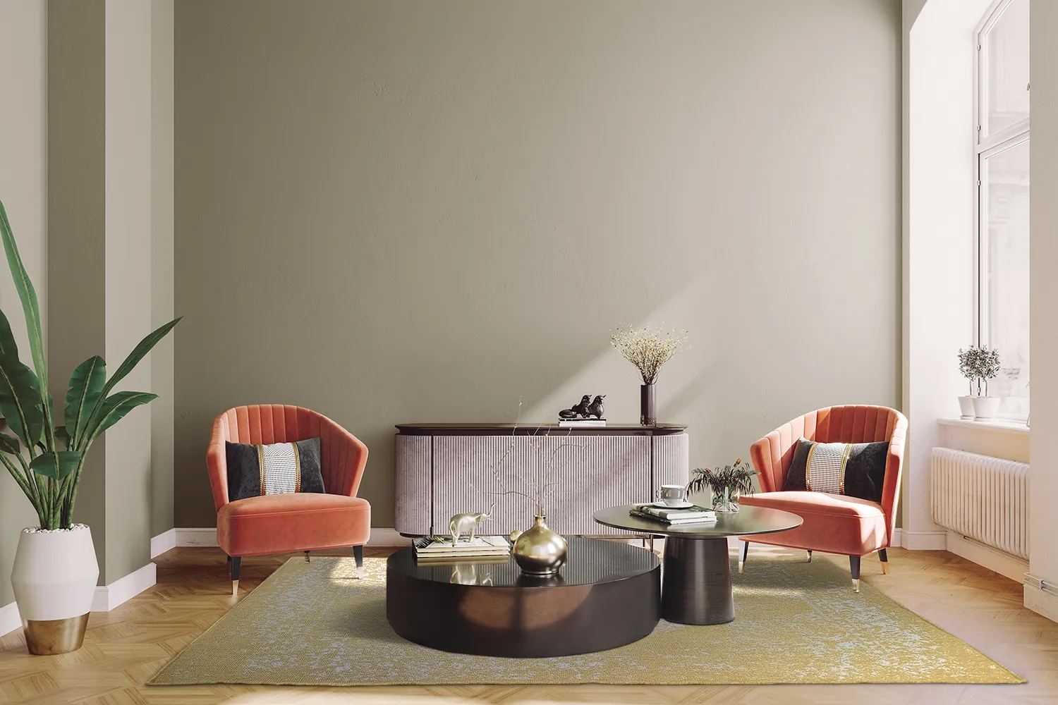 Teppich für innen und außen - Ellstin (gelb)