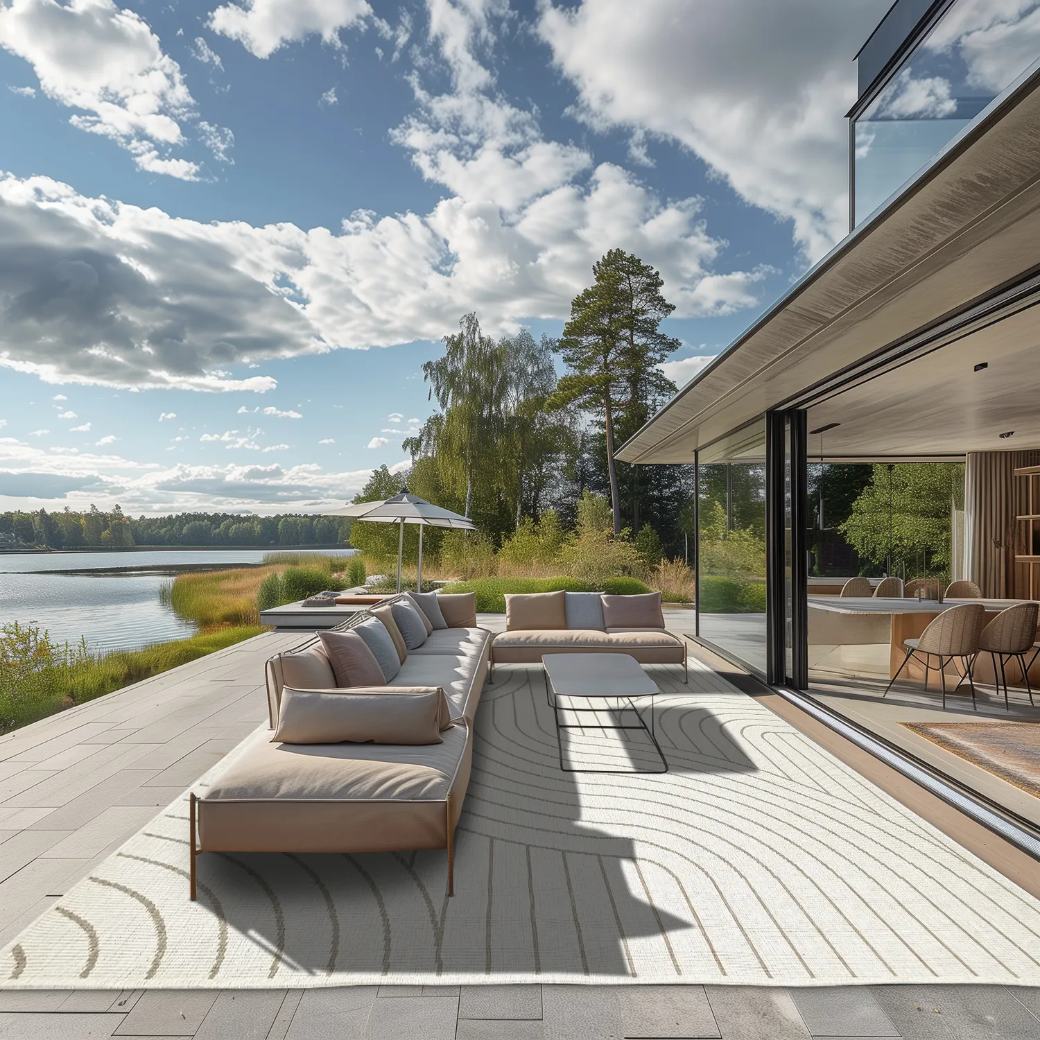 Tapis d’intérieur et d’extérieur - Maynard (beige)