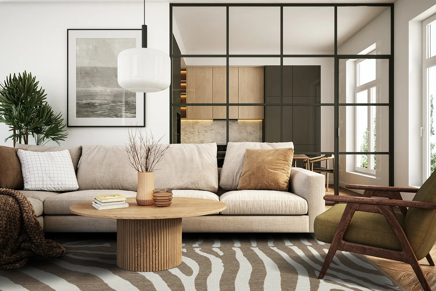 Teppich für innen und außen - Winona (beige)