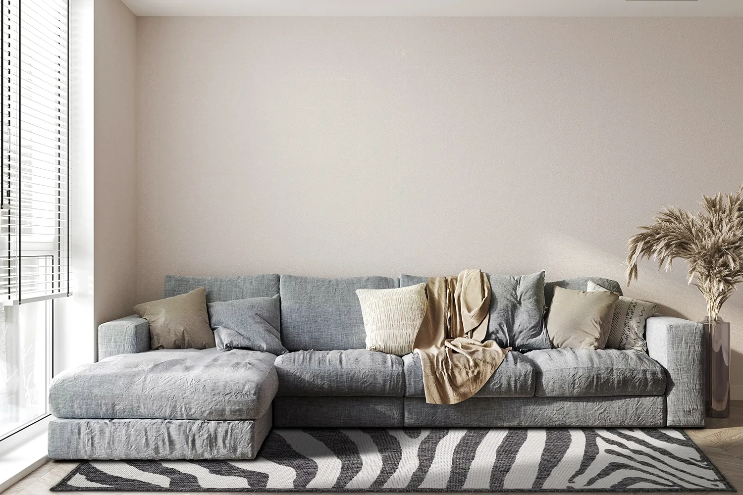 Teppich für innen und außen - Winona (schwarz)