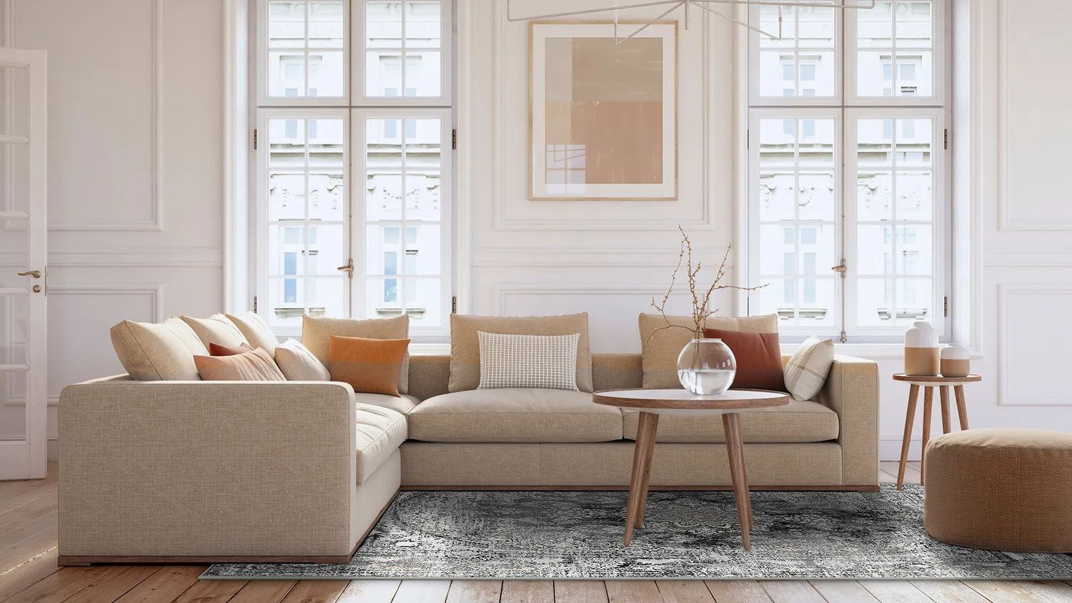 Wilton-Teppich - Valeria (schwarz)