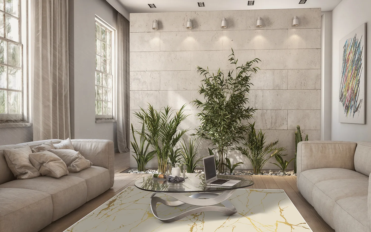 Wilton-Teppich - Vieste (beige/gold)