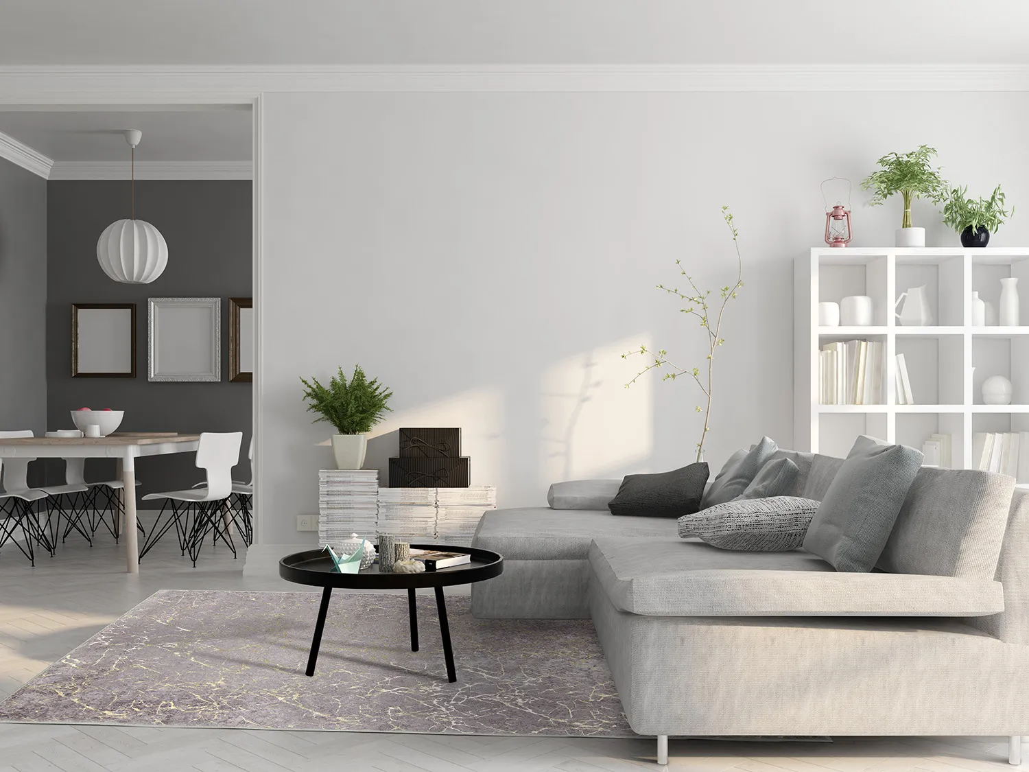 Wilton-Teppich - Zaria (dunkelgrau/gold)