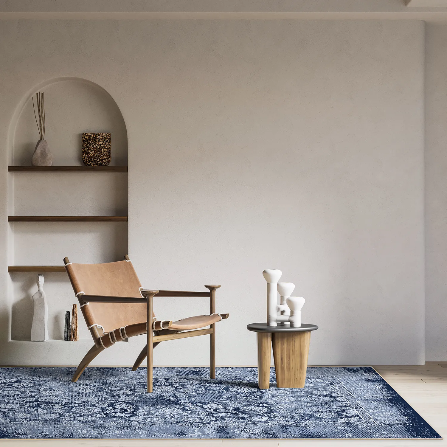 Tapis Wilton - Amaya (bleu)