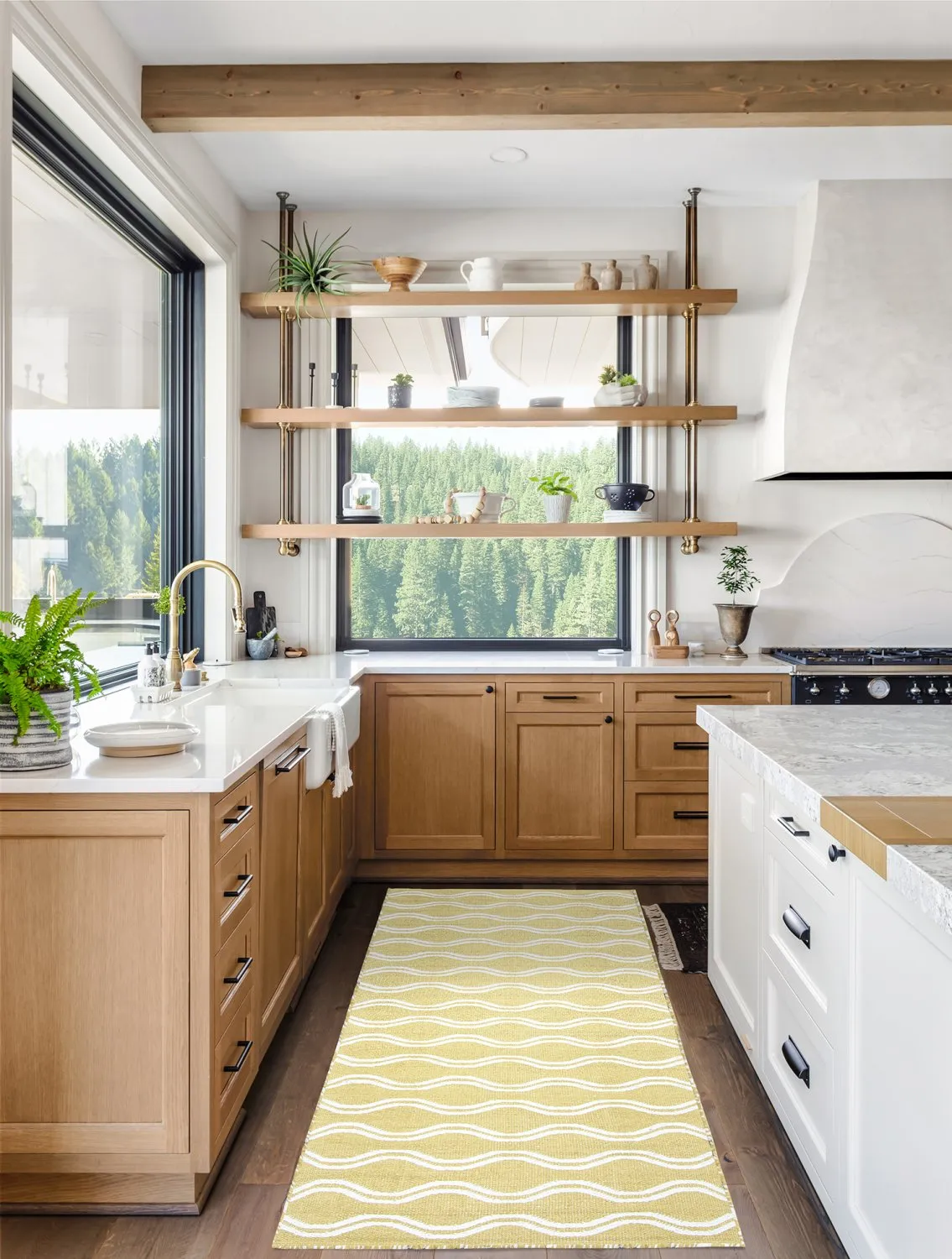 Kunststoffteppiche - Camden (grün/weiß)