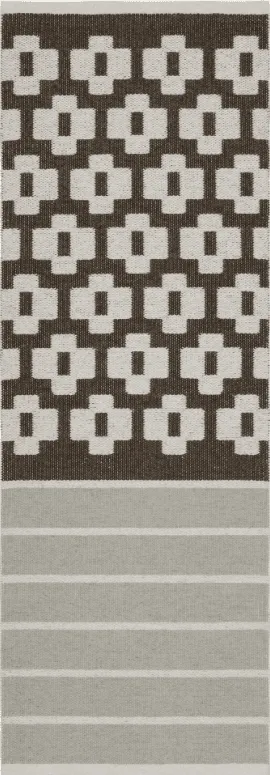 Kunststoffteppiche - Der Horred-Teppich Iris (dunkelbraun)