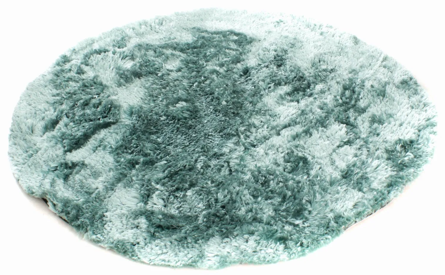 Tapis ronds - Janjira (bleu-vert)