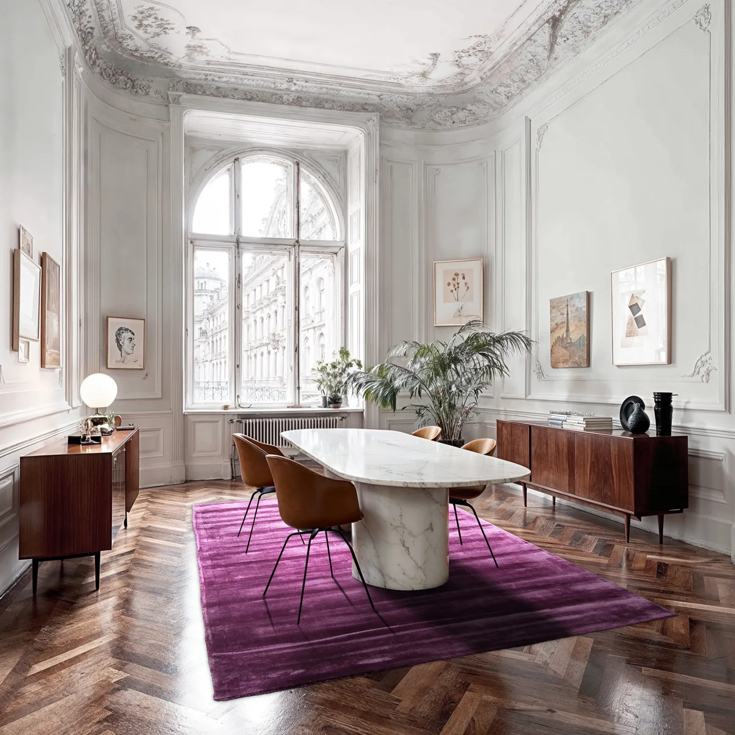 Tapis en viscose - Jodhpur Special Luxury Edition (violet)