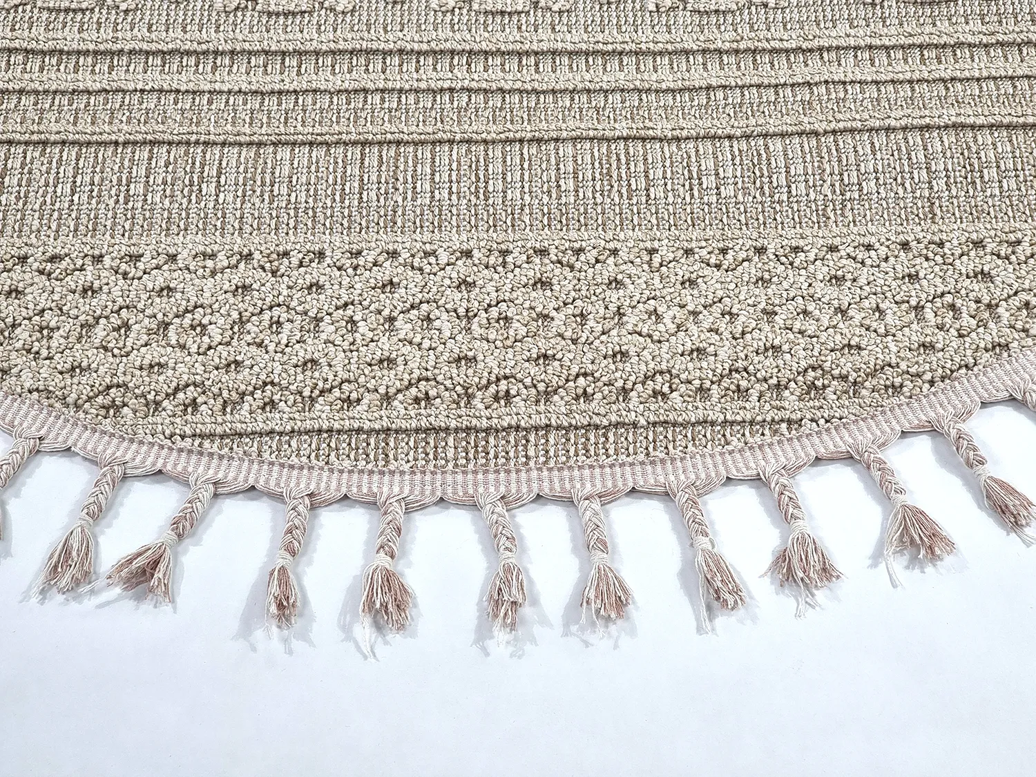 Tapis rond - Intérieur/Extérieur Athena (beige)