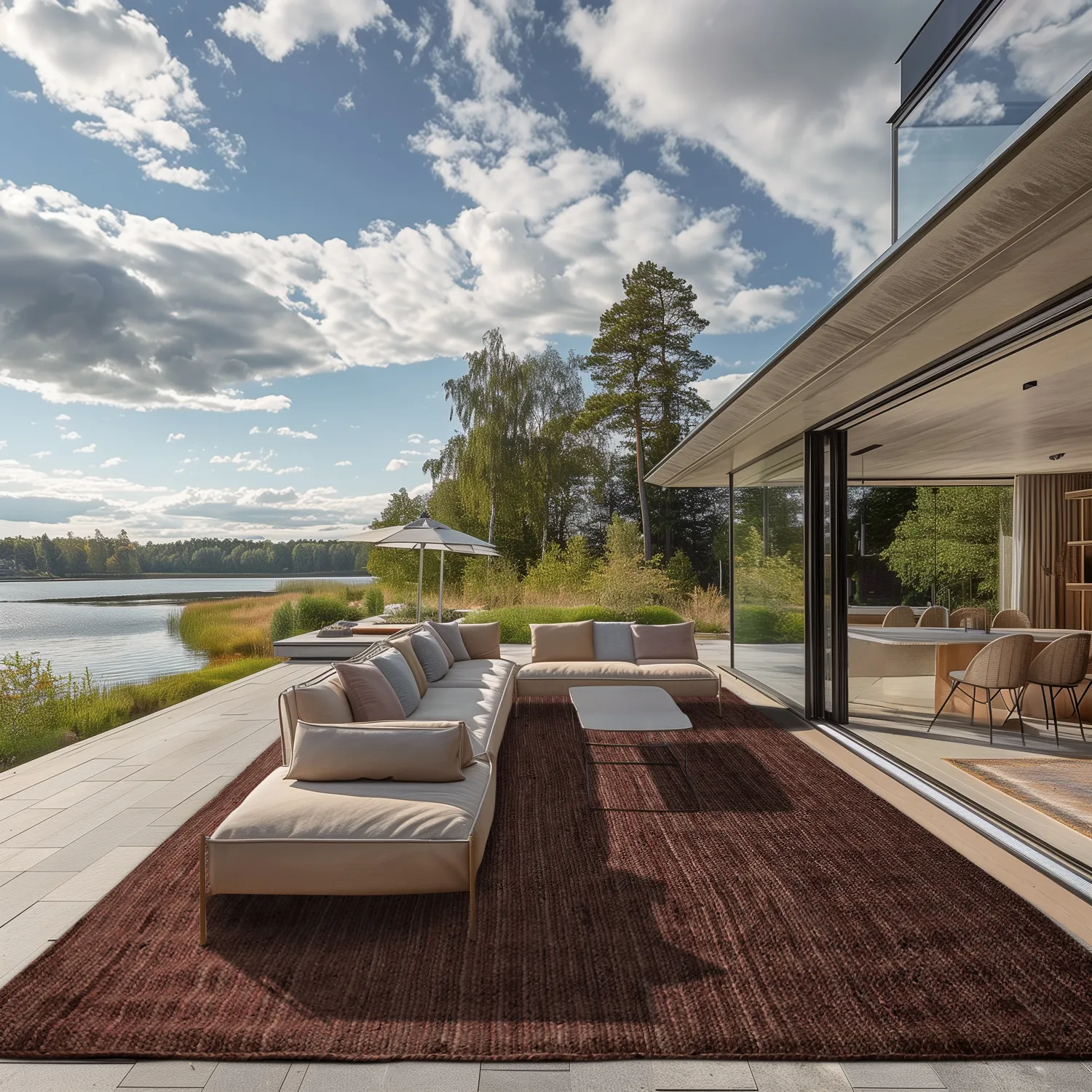 Juteteppich - Amasia (kaffee)