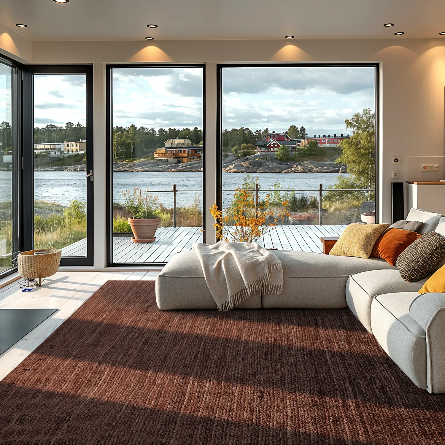 Juteteppich - Amasia (kaffee)