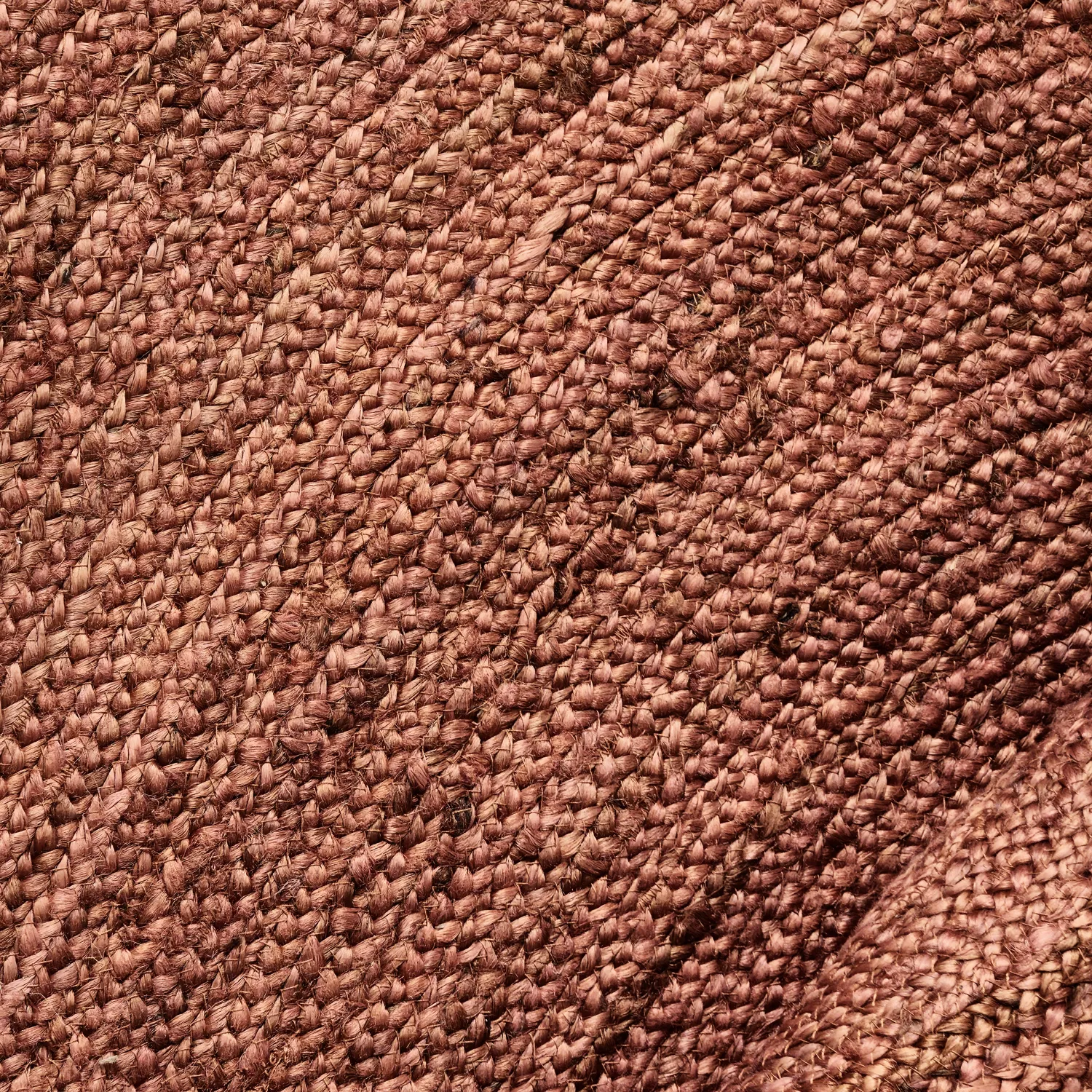 Runder Juteteppich - Amasia (kastanie)