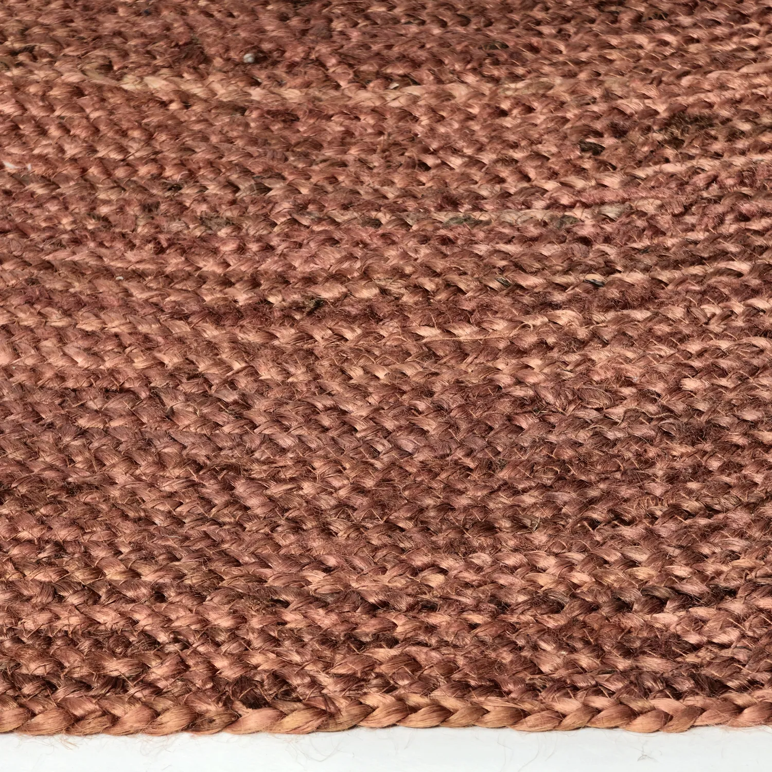 Runder Juteteppich - Amasia (kastanie)