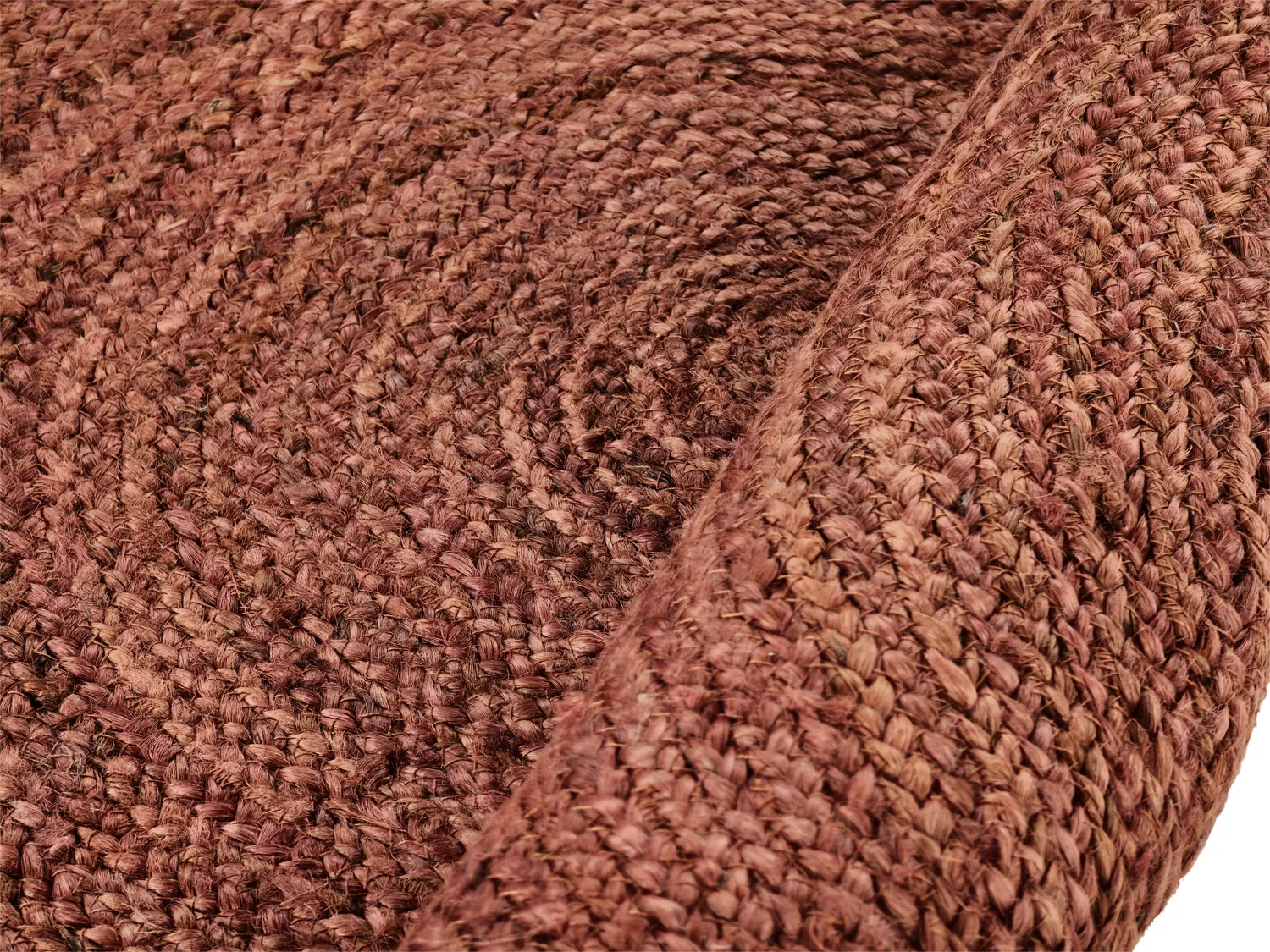 Runder Juteteppich - Amasia (kastanie)