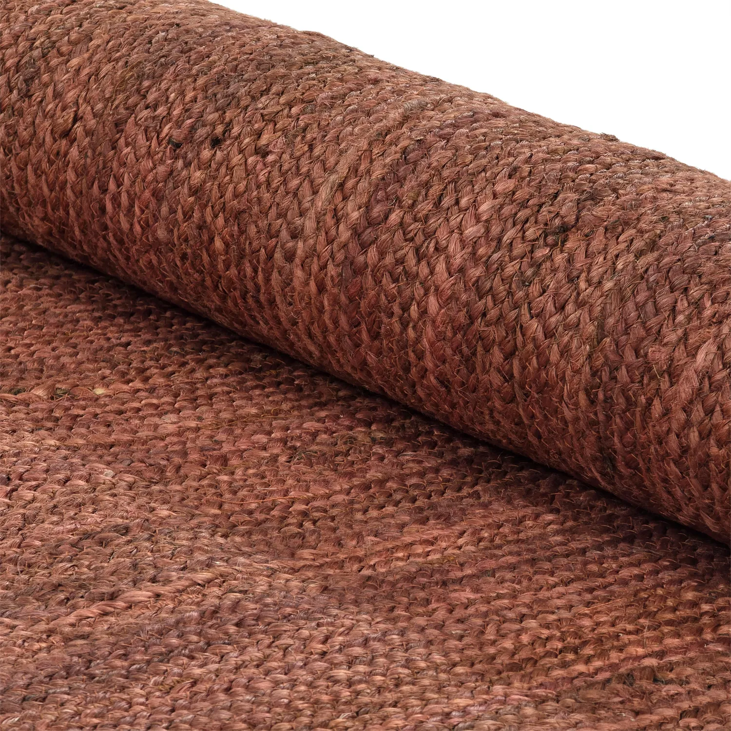 Juteteppich - Amasia (kastanie)