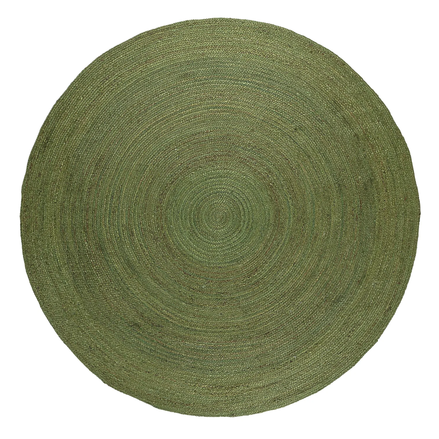 Runder Juteteppich - Amasia (militärgrün)