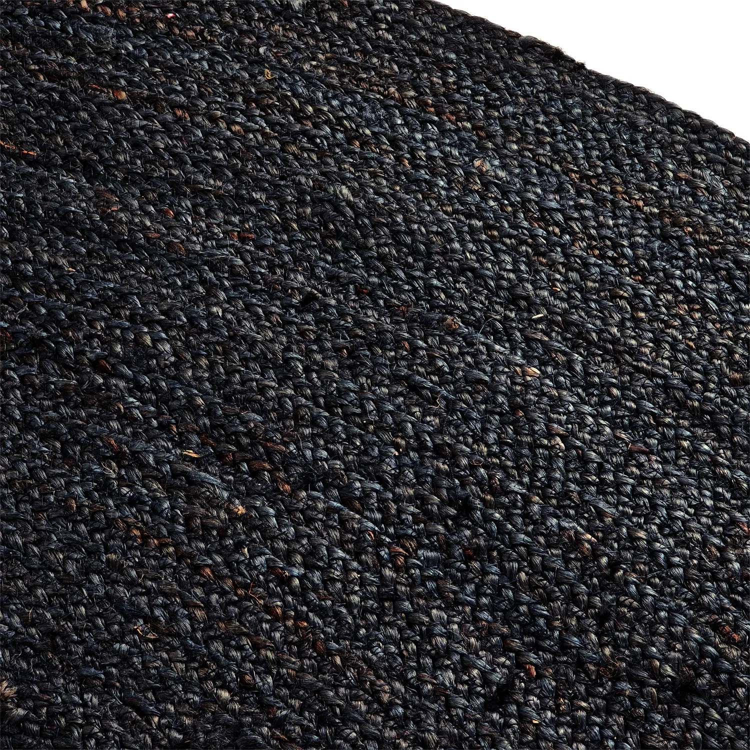 Runder Juteteppich - Amasia (dunkelblau)