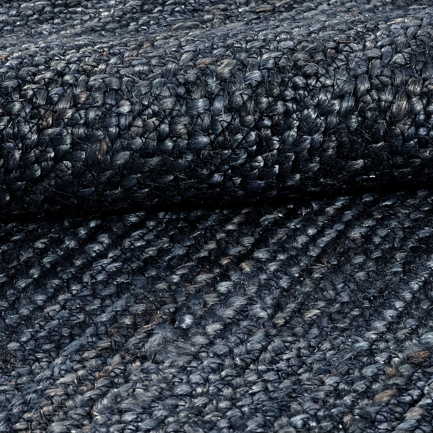 Juteteppich - Amasia (dunkelblau)