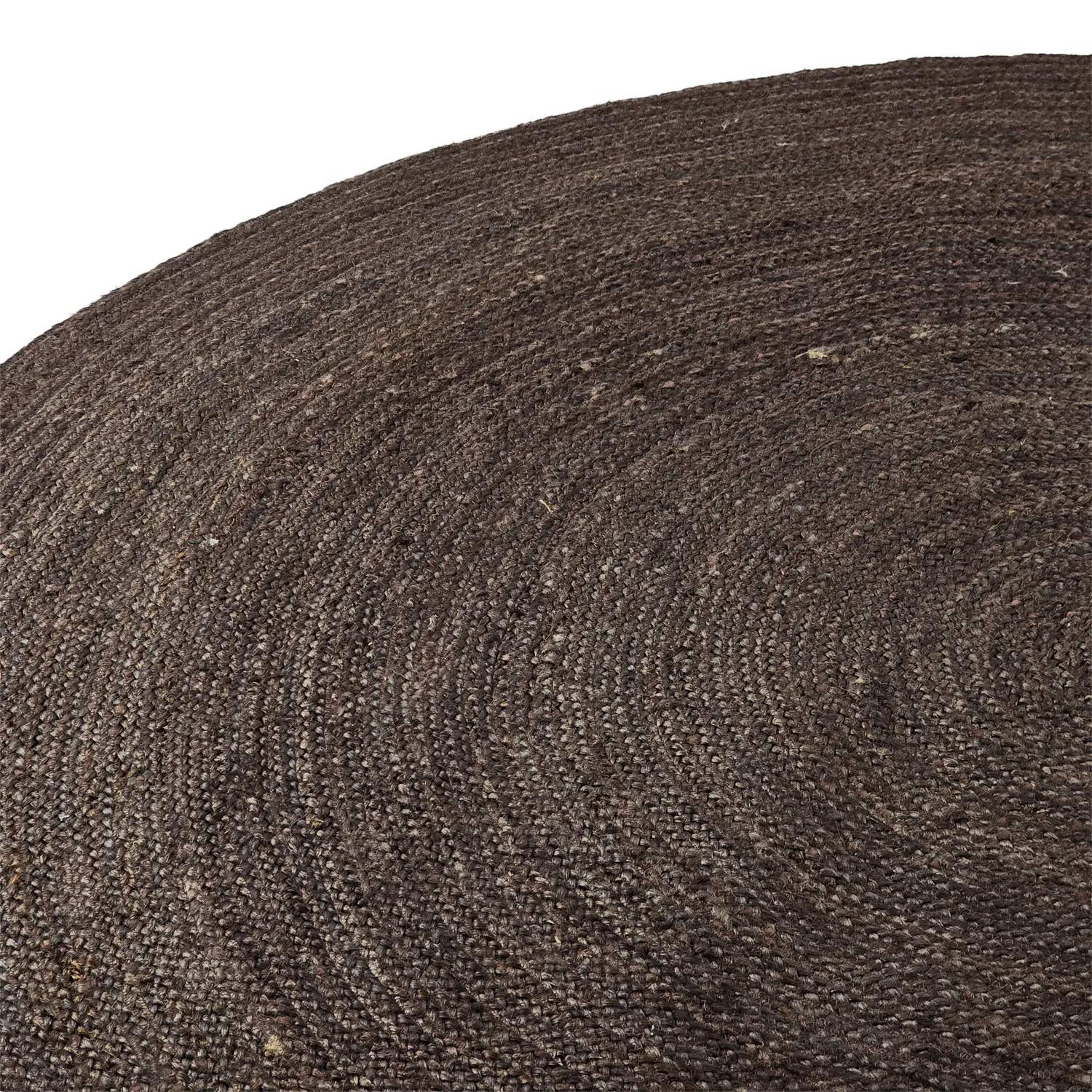 Runder Juteteppich - Amasia (dunkles taupe)