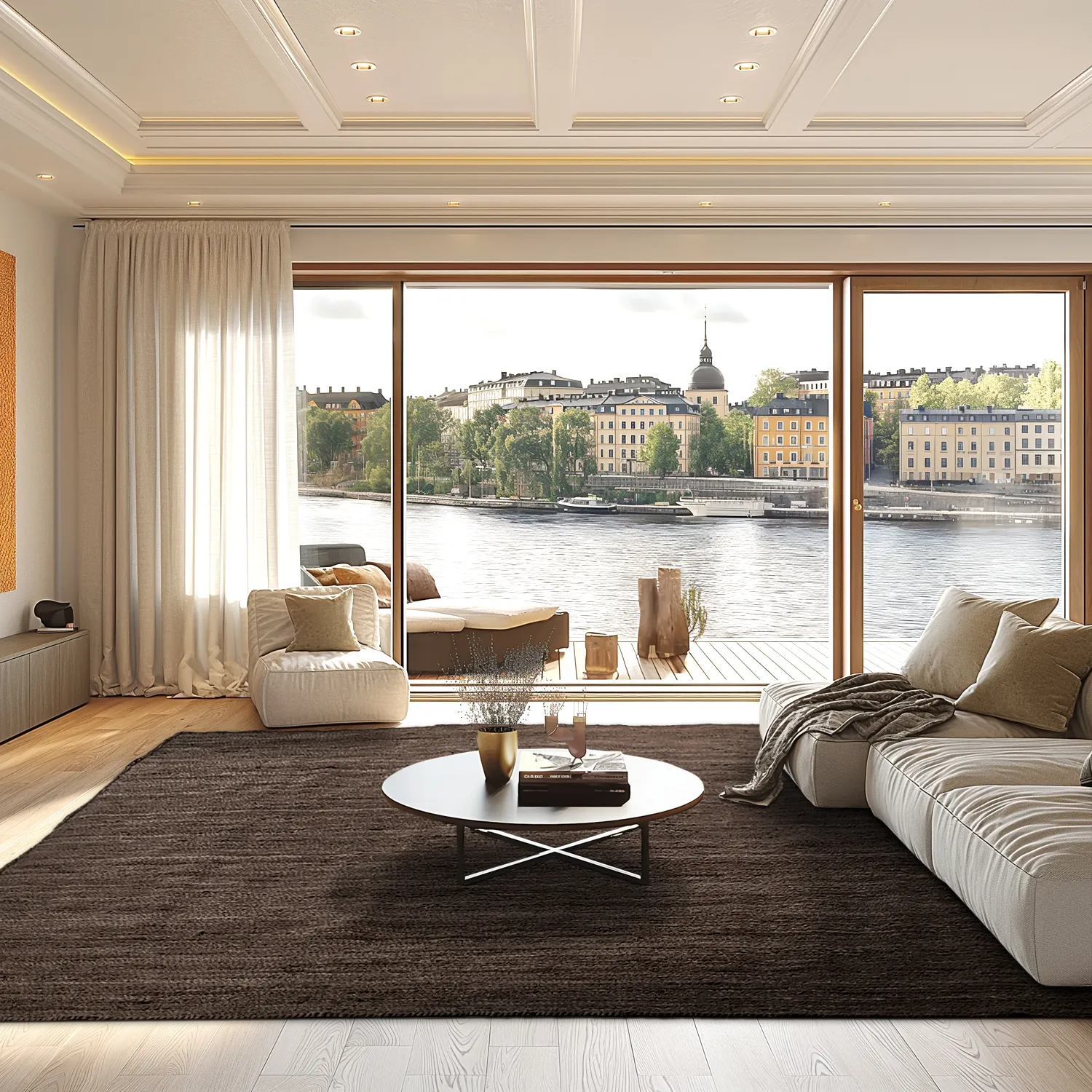 Juteteppich - Amasia (dunkles taupe)