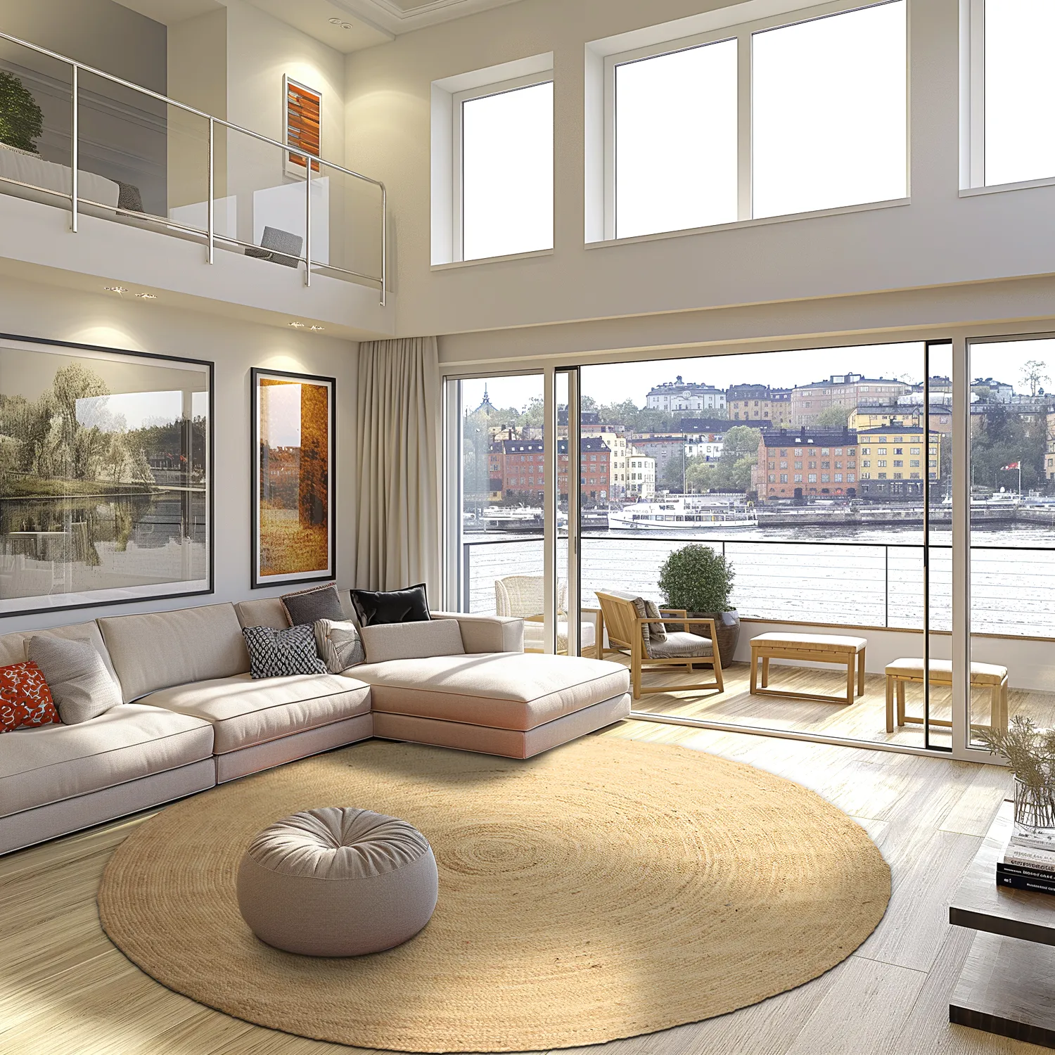 Runder Juteteppich - Amasia (natur)