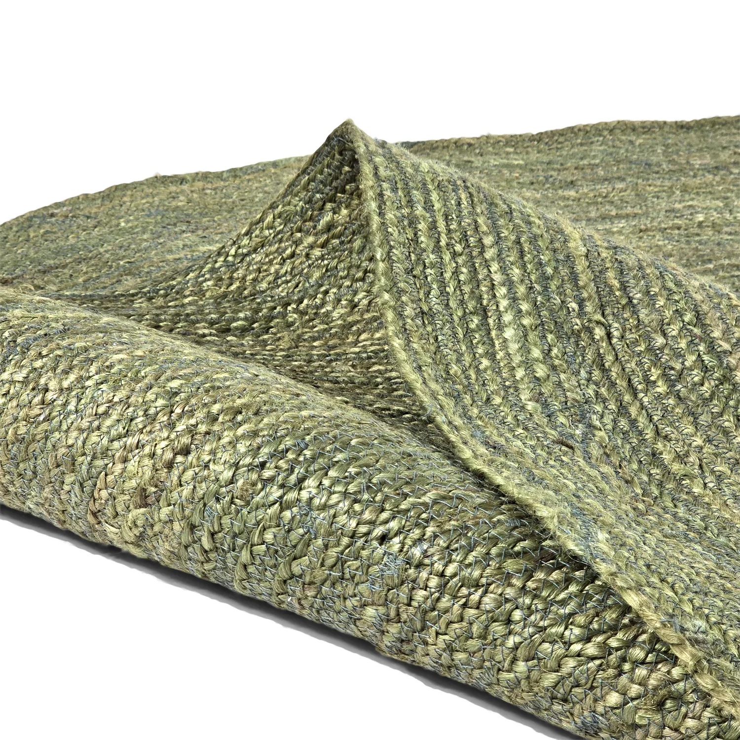 Runder Juteteppich - Amasia (olive)