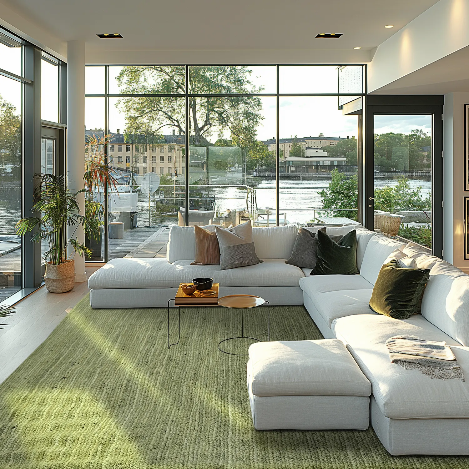 Juteteppich - Amasia (olive)