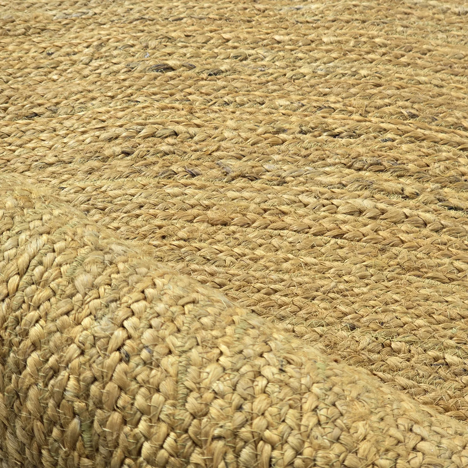 Runder Juteteppich - Amasia (orange)