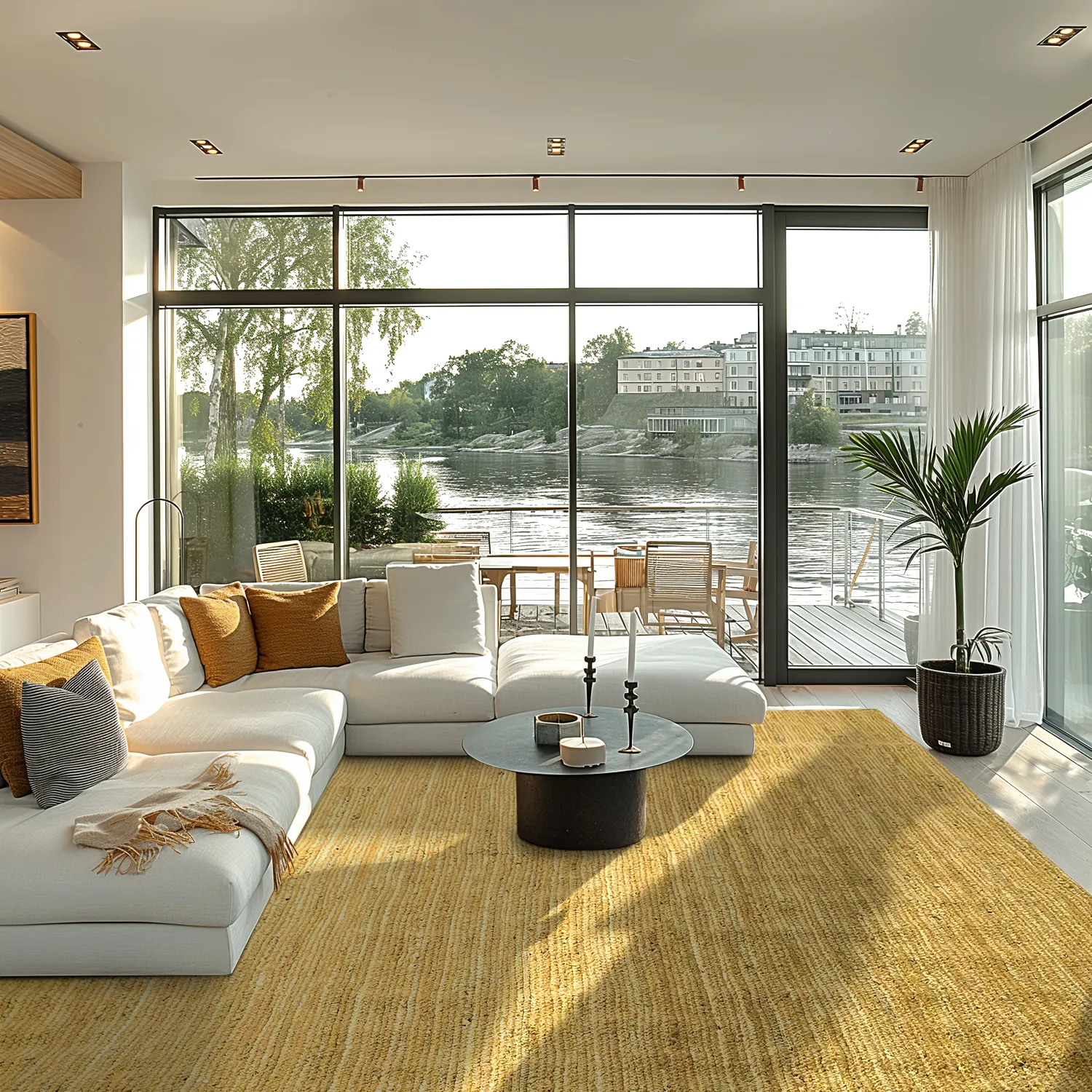 Juteteppich - Amasia (orange)