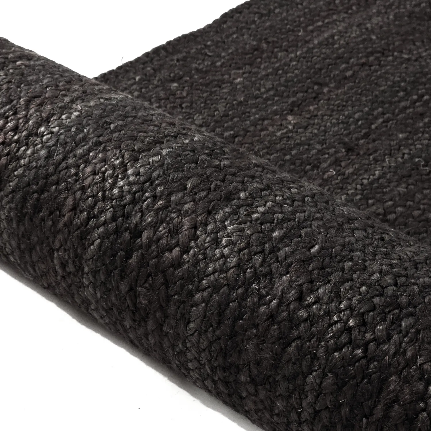 Juteteppich - Amasia (schwarz)