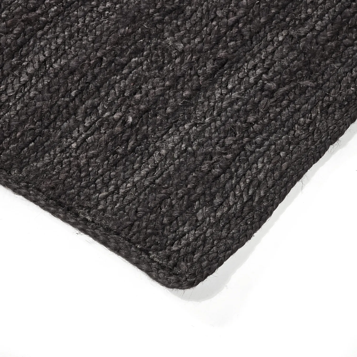 Juteteppich - Amasia (schwarz)