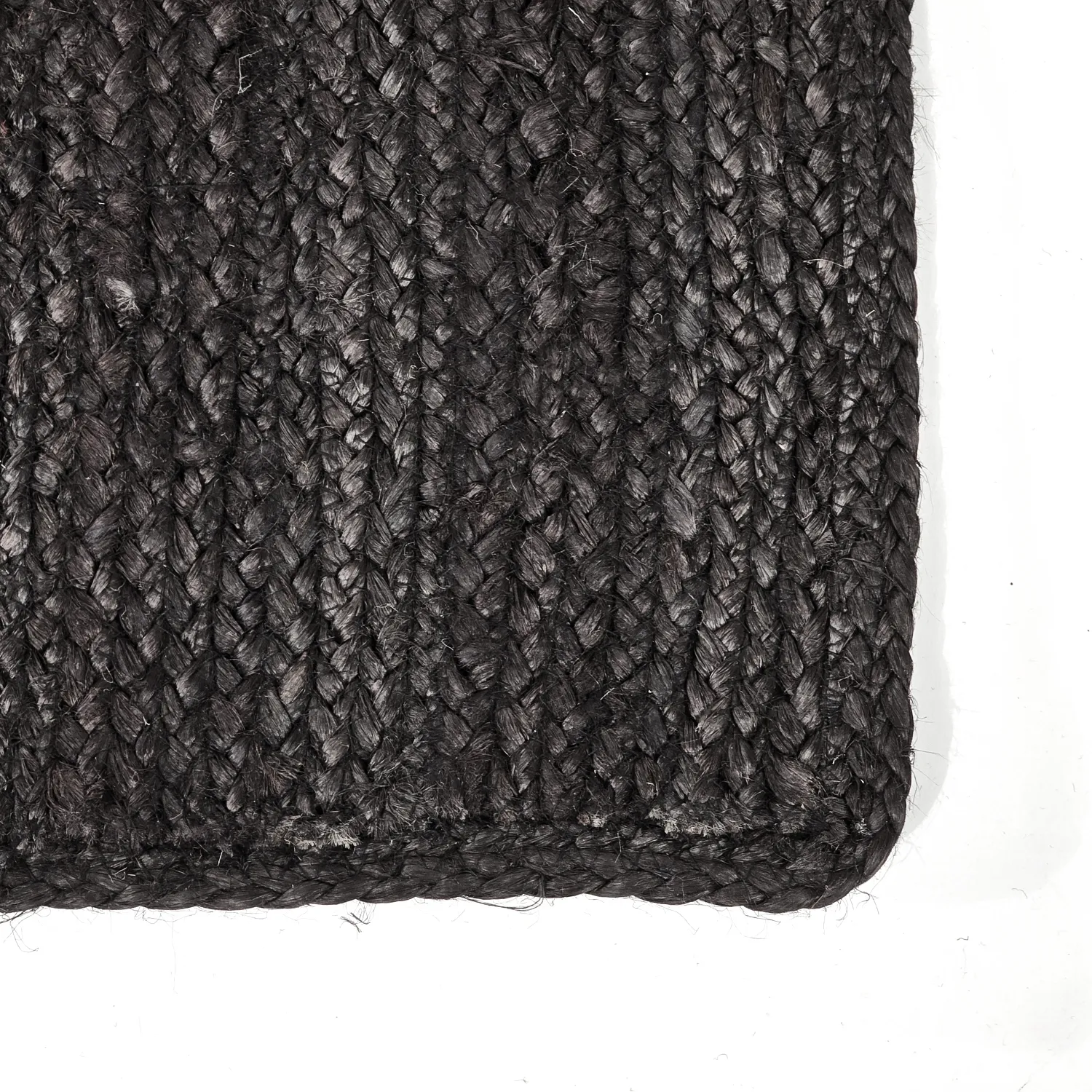 Juteteppich - Amasia (schwarz)