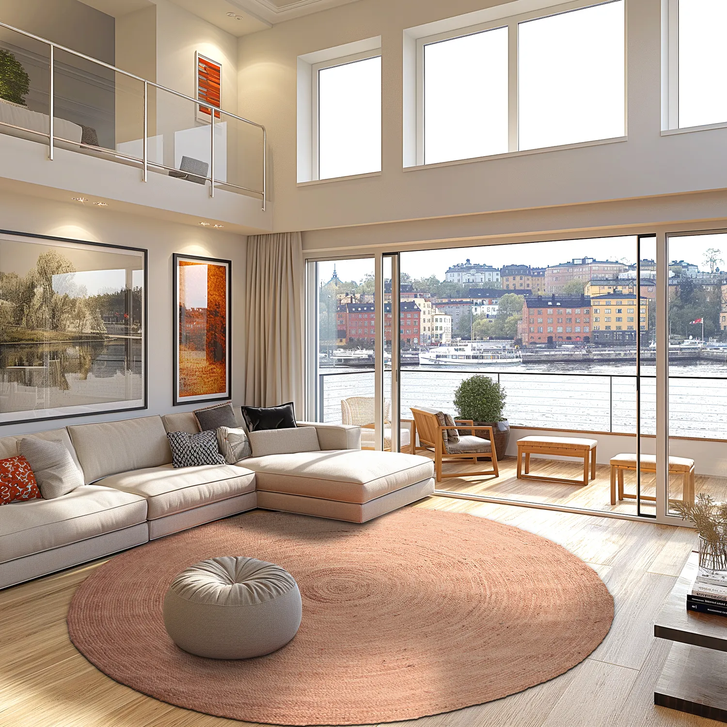 Runder Juteteppich - Amasia (tan)