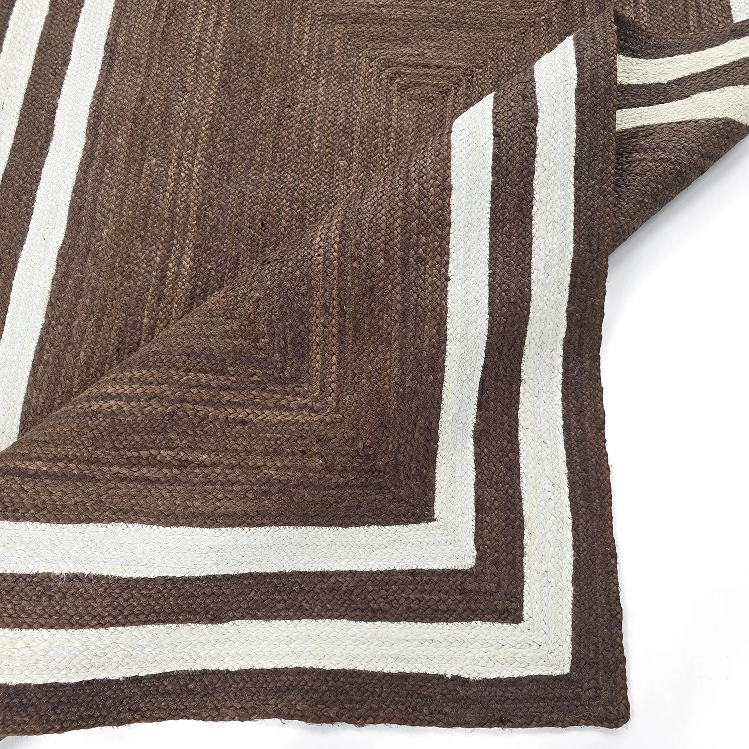 Juteteppich - Jessore (braun/weiß)