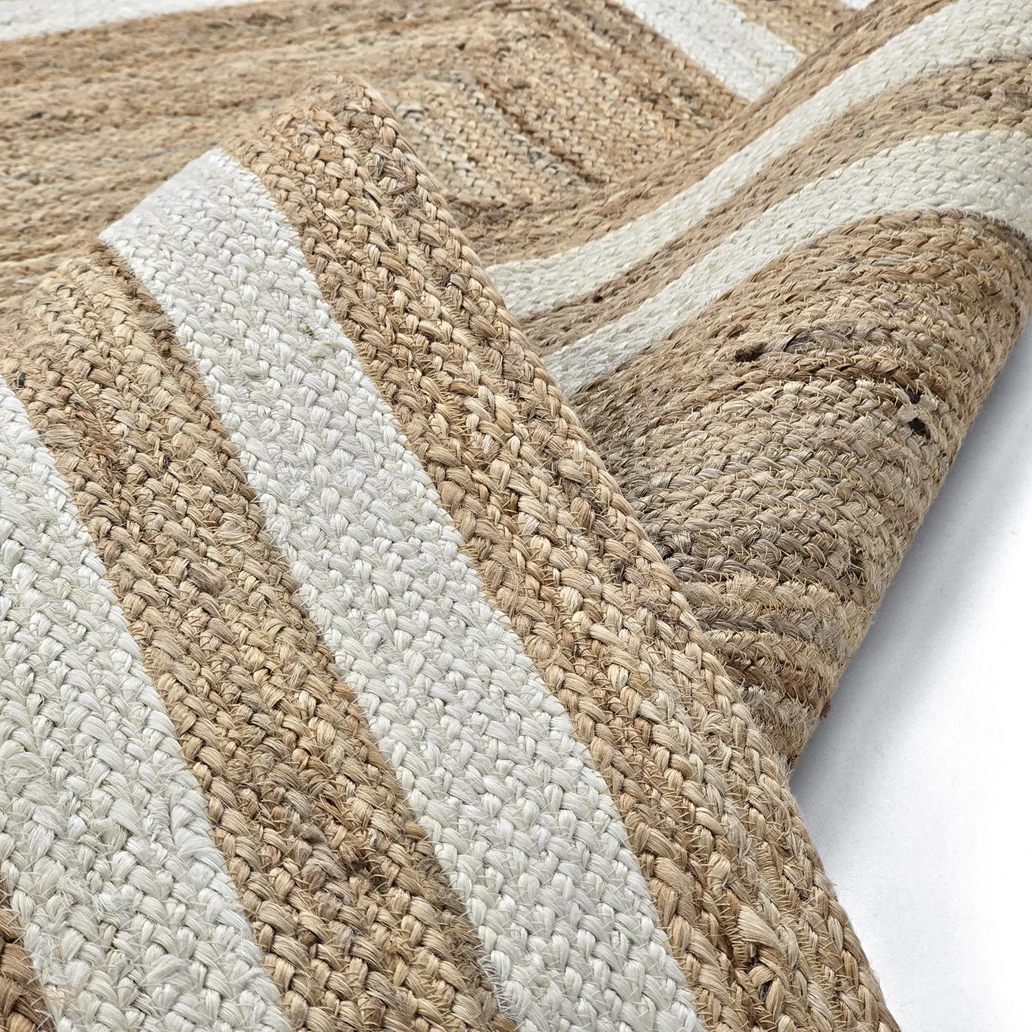 Juteteppich - Jessore (natur/weiß)
