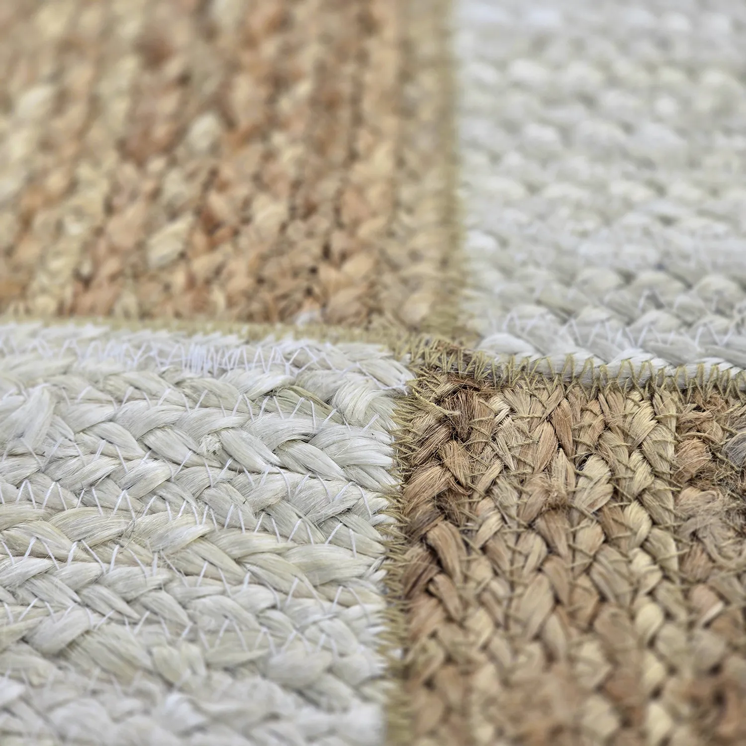 Juteteppich - Khulna (natur/weiß)