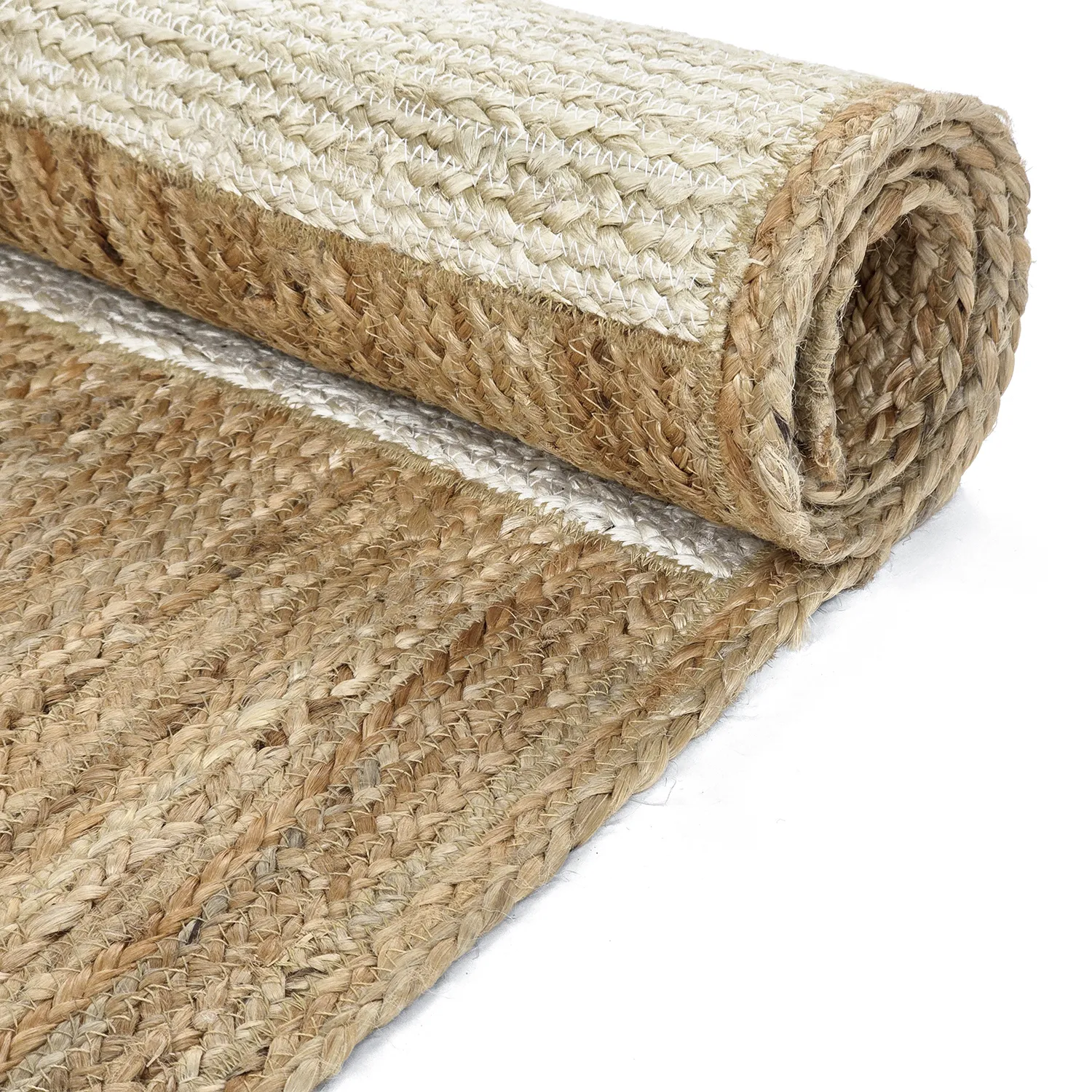Juteteppich - Khulna (natur/weiß)