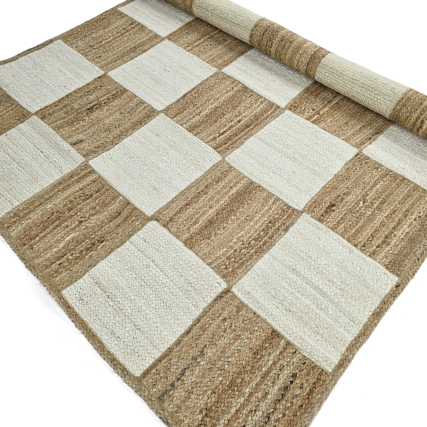 Juteteppich - Khulna (natur/weiß)