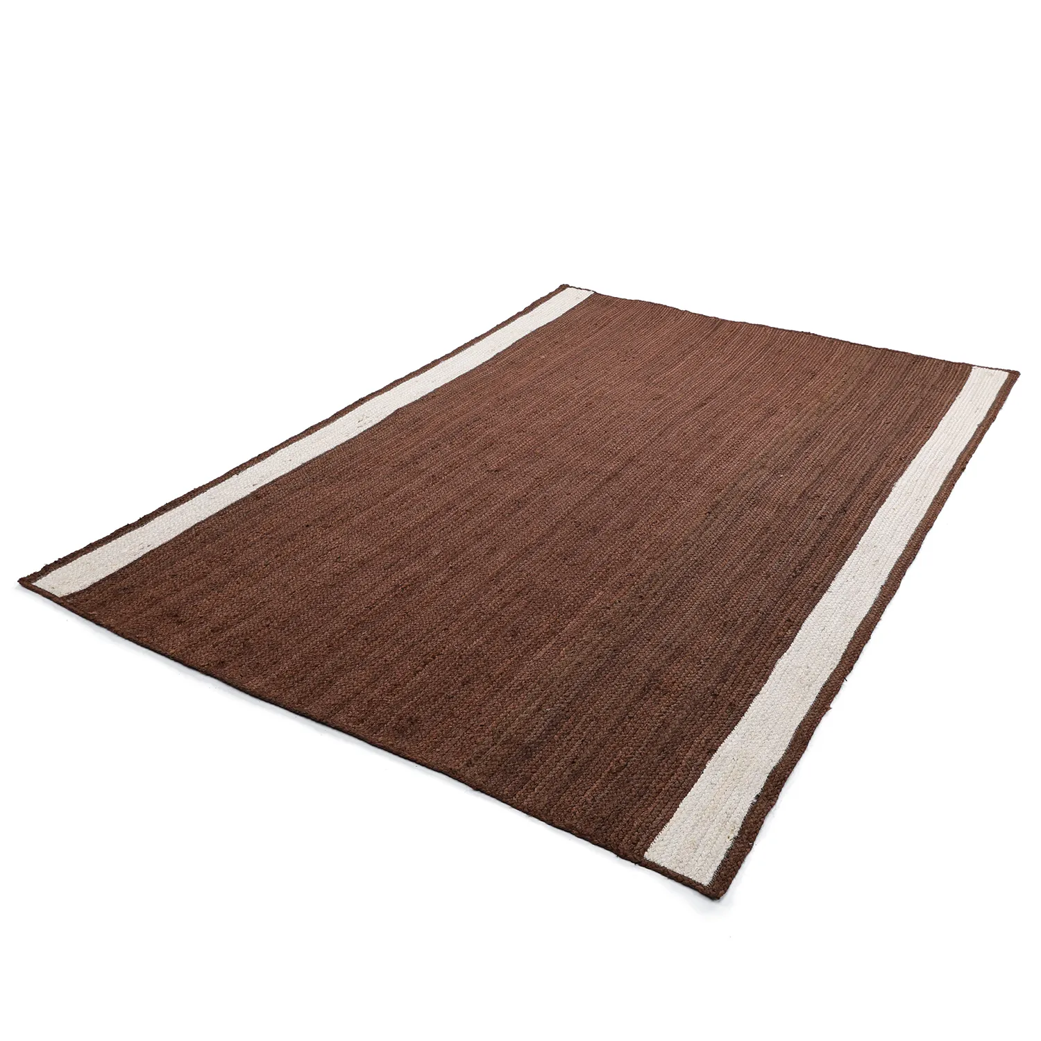 Juteteppich - Senaki (braun/weiß)