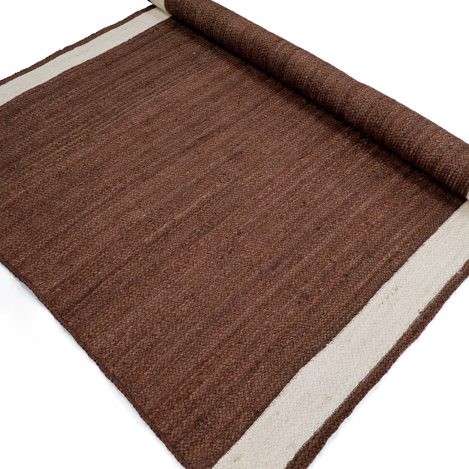Juteteppich - Senaki (braun/weiß)