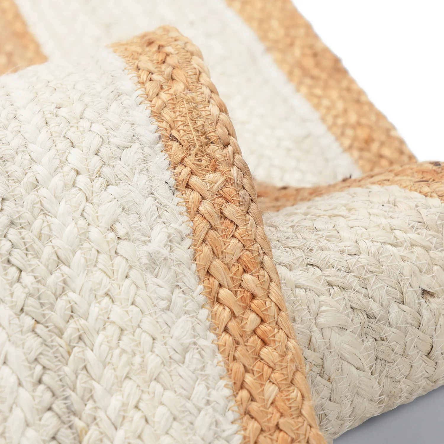 Juteteppich - Senaki (natur/weiß)