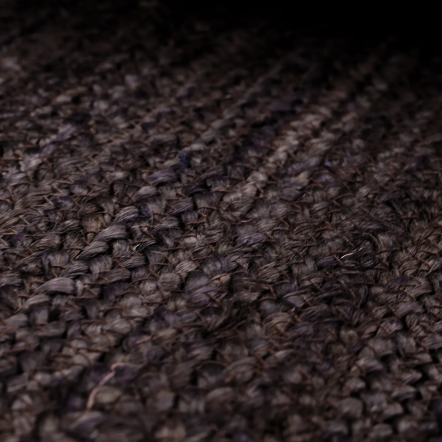 Juteteppich - Senaki (dunkles taupe/weiß)