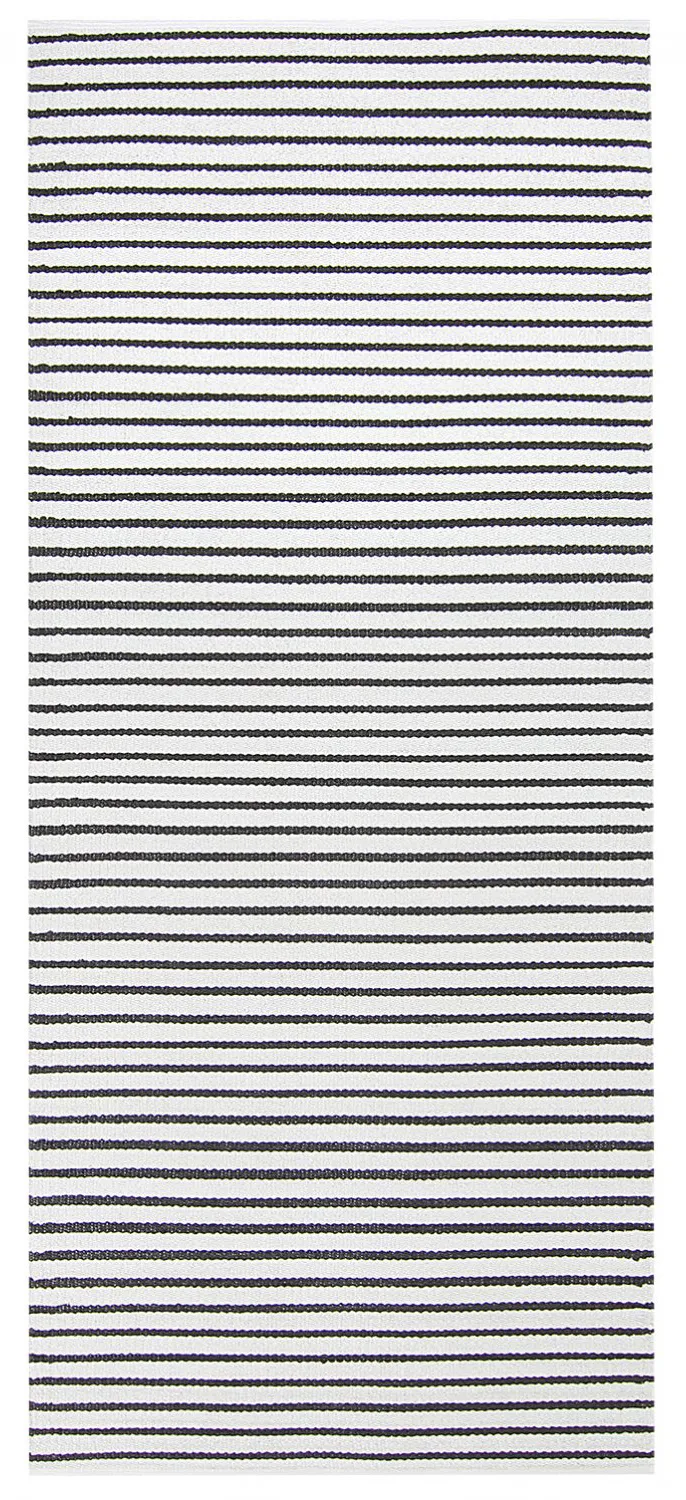 Kunststoffteppiche - Kensington (weiß/schwarz)