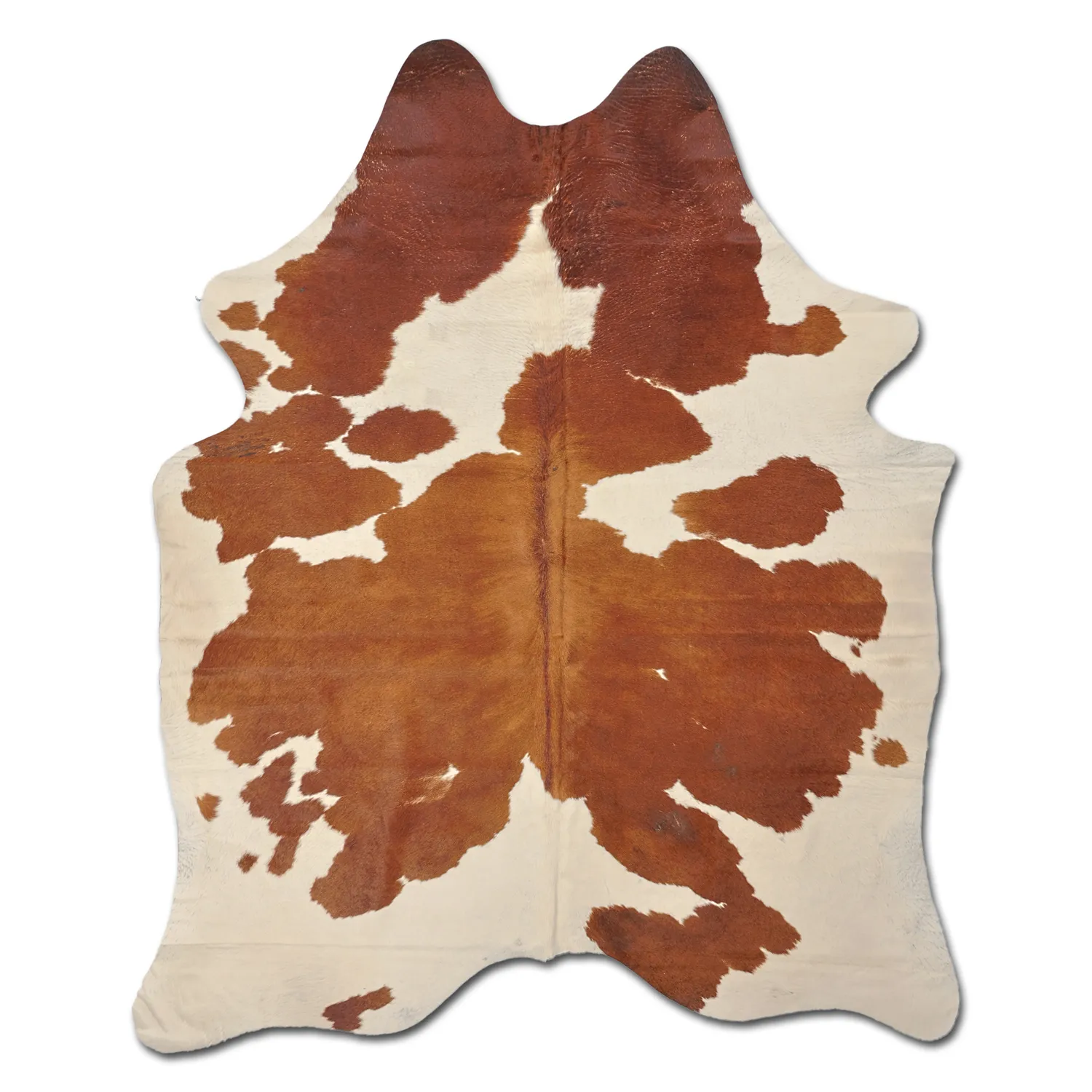 Cuir de vache - marron/blanc 1140