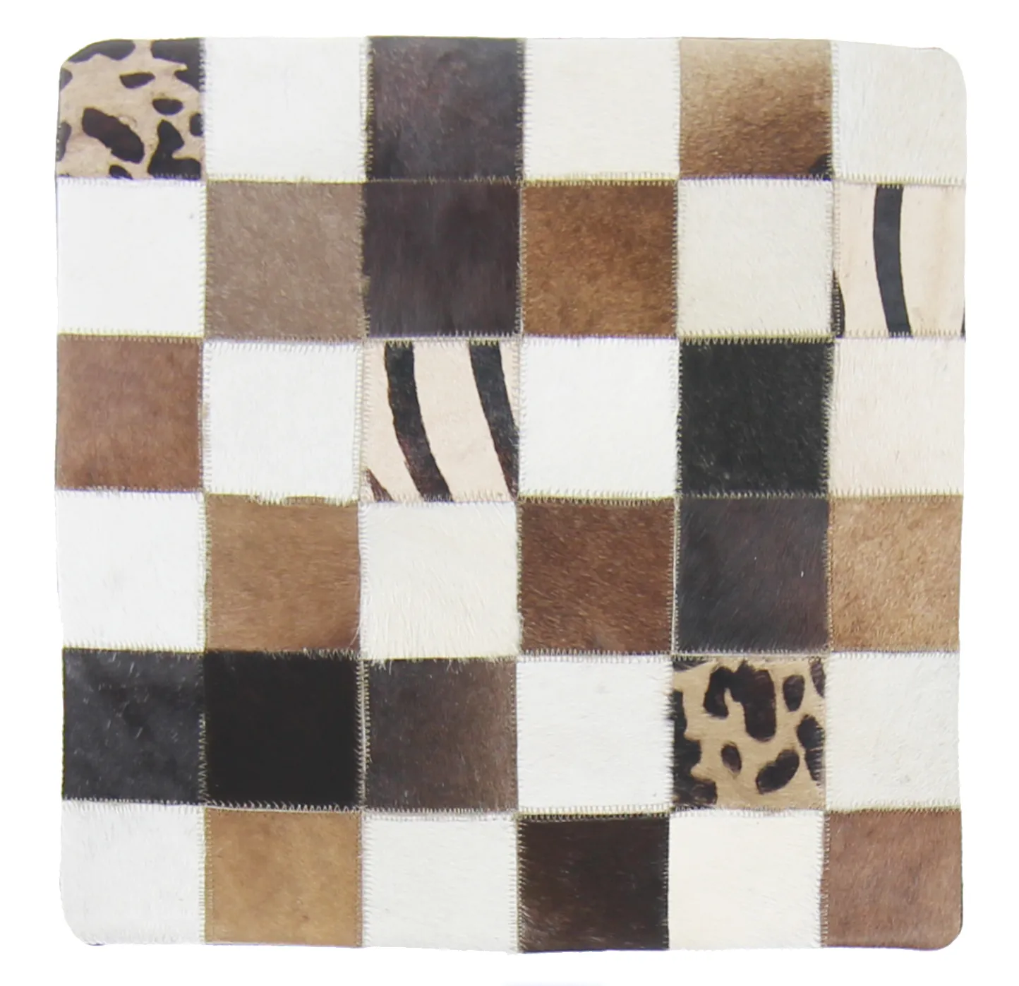 Kuhfell-Kissen (kissenbezug) 45 x 45 cm