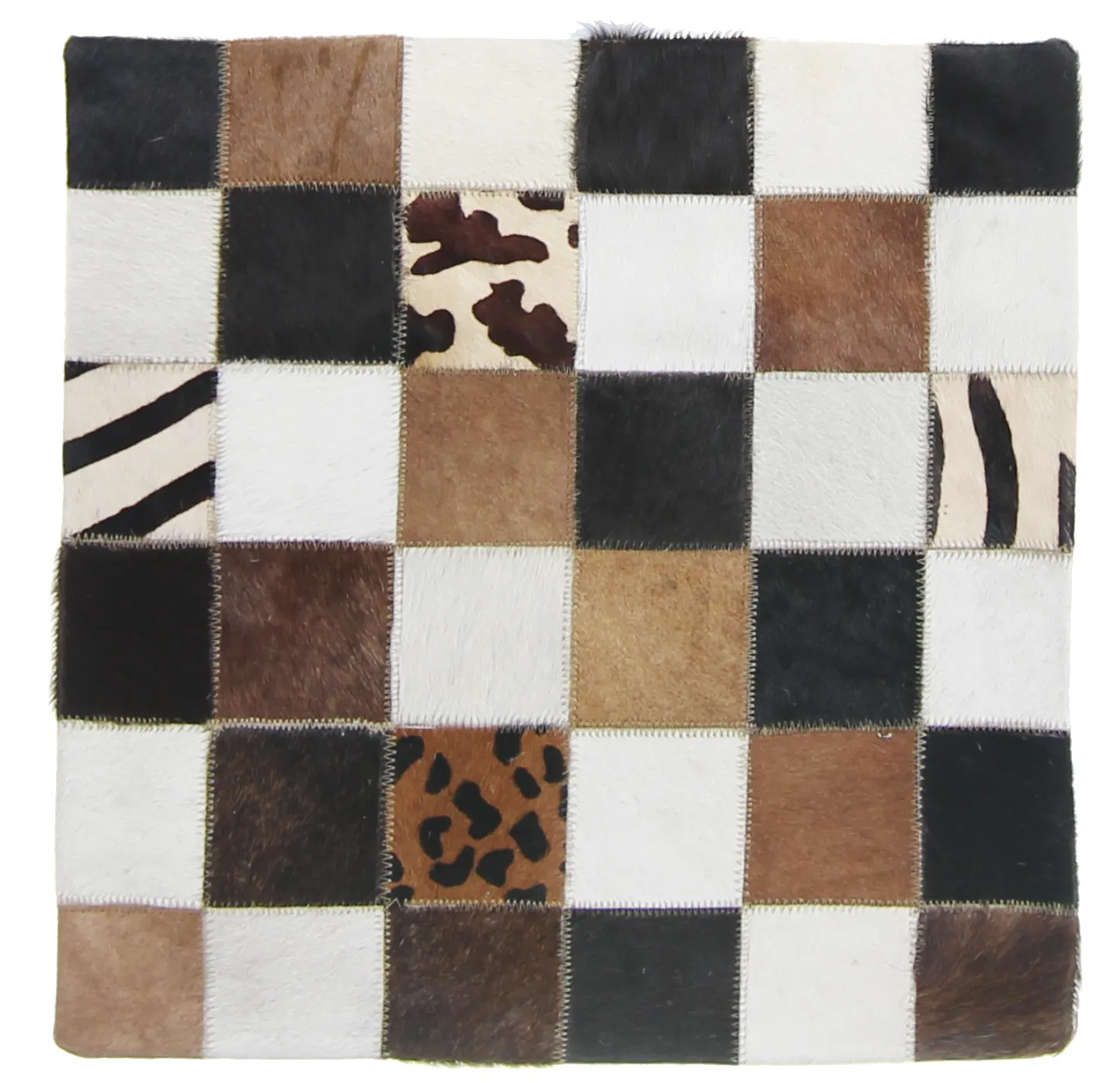 Kuhfell-Kissen (kissenbezug) 45 x 45 cm